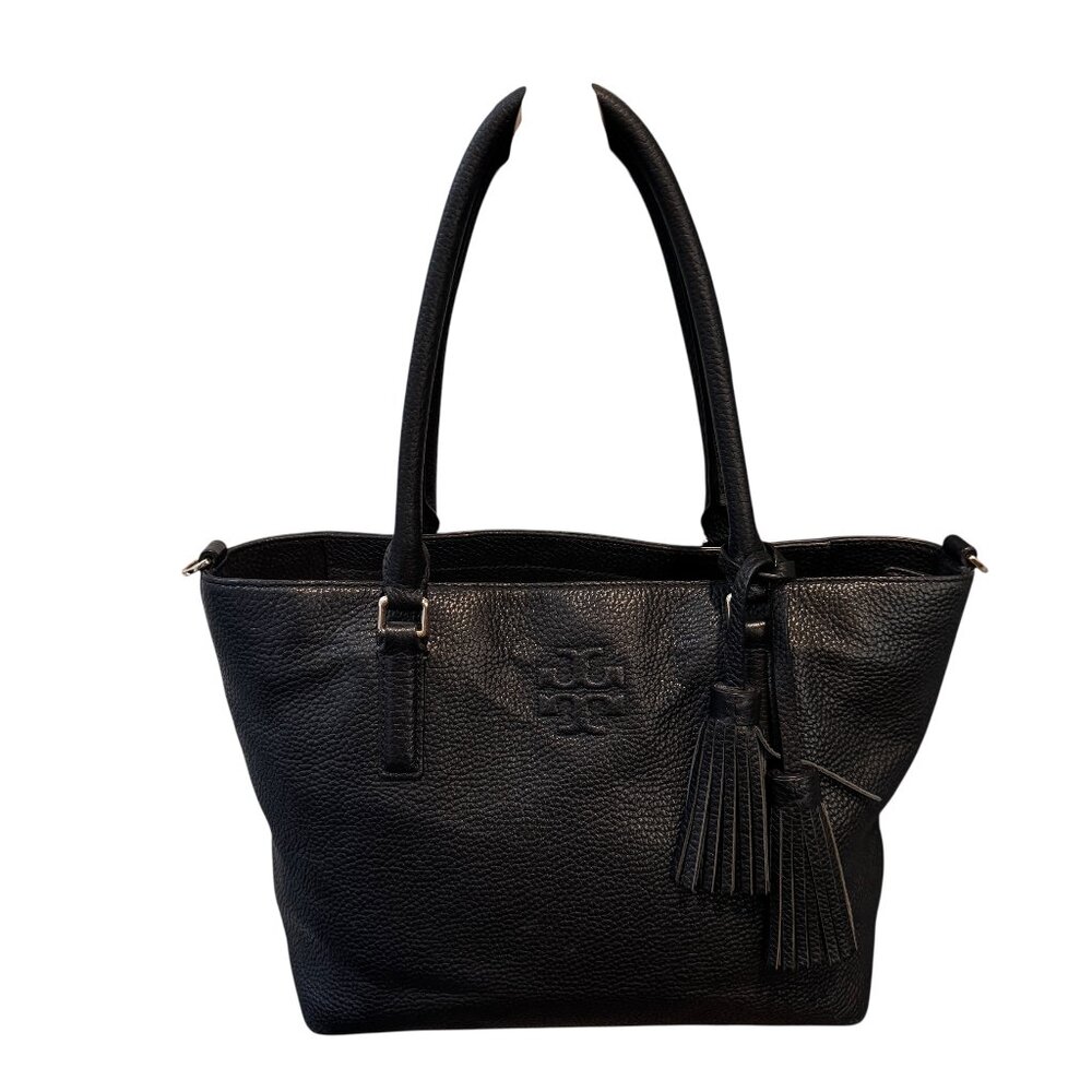 TORY BURCH black handbag purse GUC